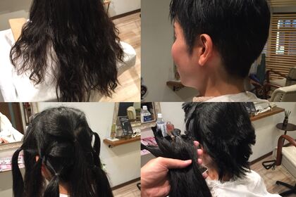 ロングヘアの女性